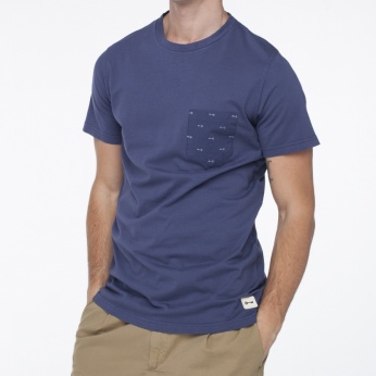 Camiseta Pura bolsillo azul