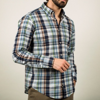 Camisa Isidro cuadros verde