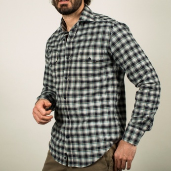 Camisa Aguamarina Cuadros Country