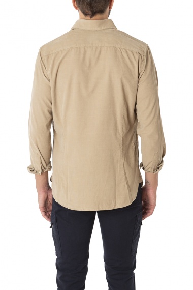 Camisa Magallanes micropana beige