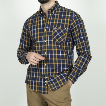 Camisa Severino cuadros azul amarillo