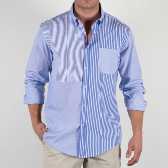 Camisa Severino rayas asimétricas