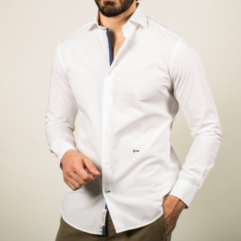 Camisa Blanca Contraste Venancio