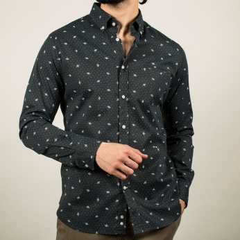 Camisa Saturnino planetas verde
