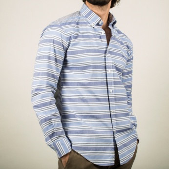 Camisa Isidro rayas contraste