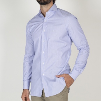 Camisa Cosme celeste rayas