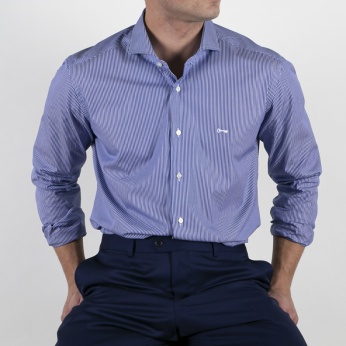 Camisa Cosme rayas marino