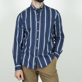 Camisa Severino denim rayas