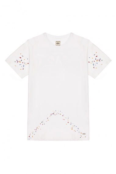 Camiseta Maki White Salpicadura