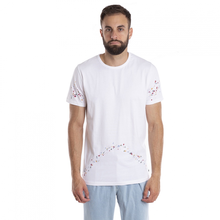Camiseta Maki White Salpicadura