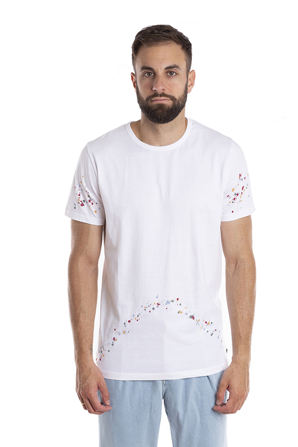 Camiseta Maki White Salpicadura
